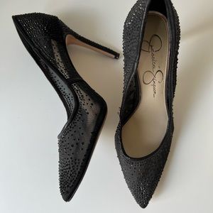 Jessica Simpson Mesh Sparkle Pumps